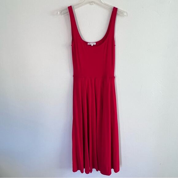 Reformation Rou Knit Red Midi Dress Sz S - Picture 2 of 6